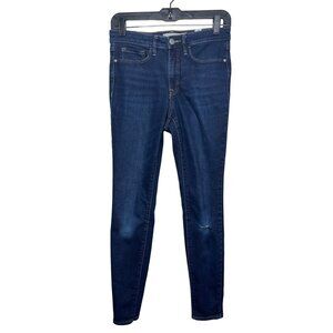 Athleta Sculpttek Skinny Jeans Womens 4 Dark Wash Stretch High Rise Denim Pants